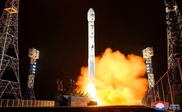Projéteis foram disparados da área de Sunan, perto da capital, Pyongyang, às 6h14 de quinta-feira (18h14 de quarta no Brasil) Projéteis foram disparados da área de Sunan, perto da capital, Pyongyang, às 6h14 de quinta-feira (18h14 de quarta no Brasil)