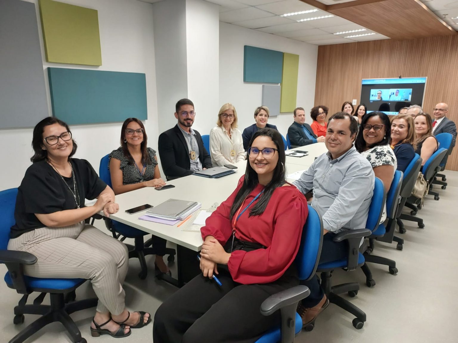 A reunião foi conduzida pela presidente da unidade, desembargadora Nágila Brito