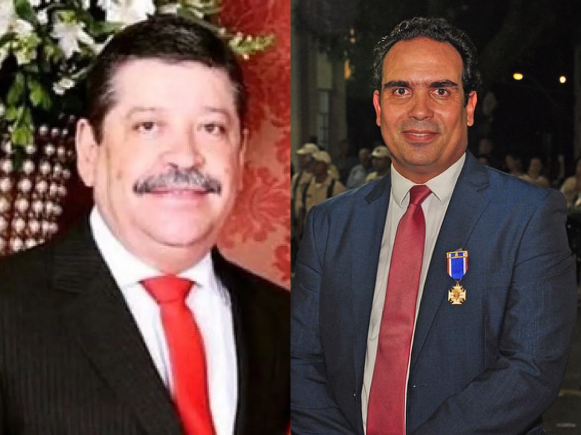 Desembargador substituto Paulo Sérgio Barbosa de Oliveira e o desembargador titular Moacyr Pitts Lima Filho