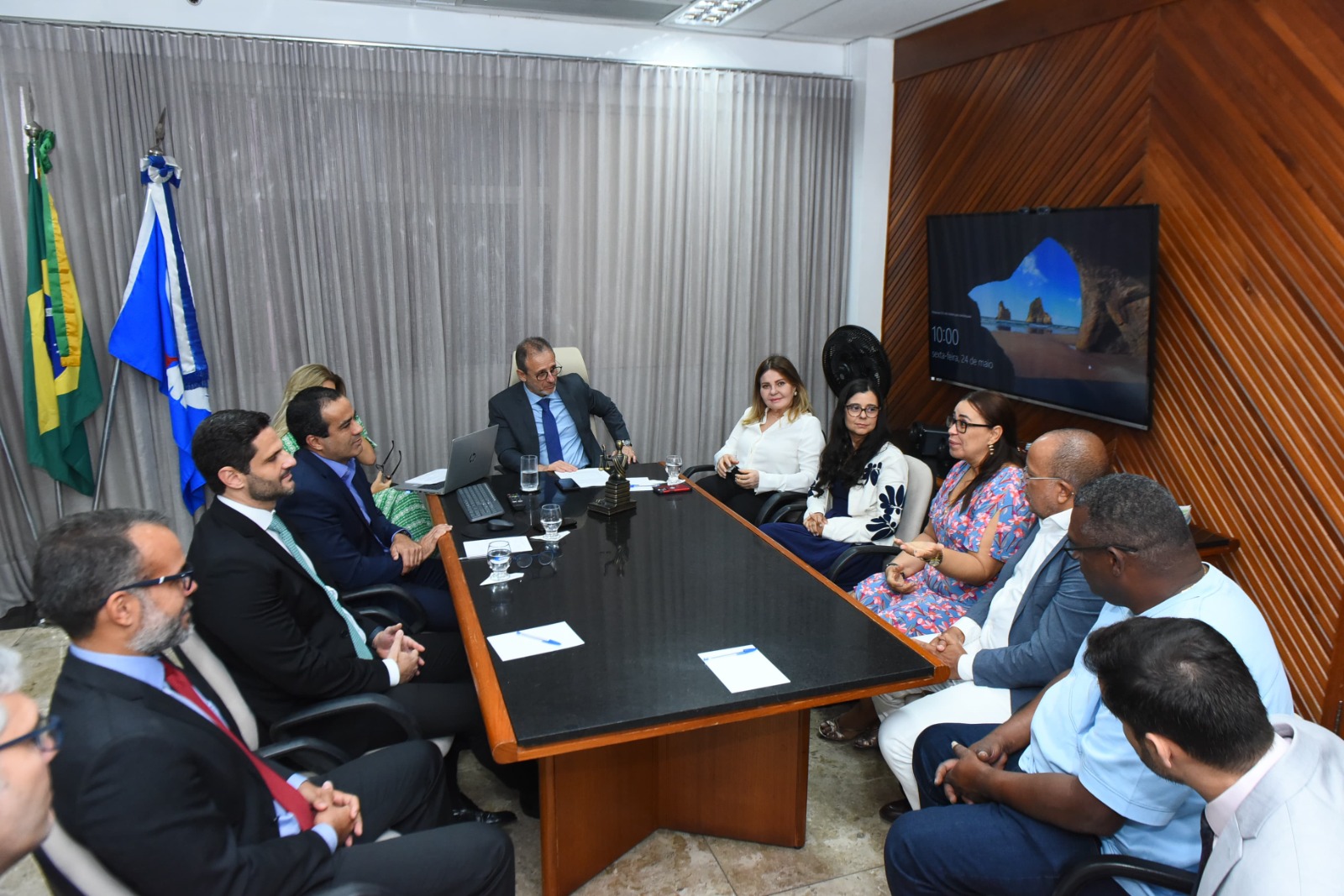 O termo do acordo foi assinado pelo prefeito Bruno Reis na sede do Tribunal Regional do Trabalho da 5ª Região (TRT-5)