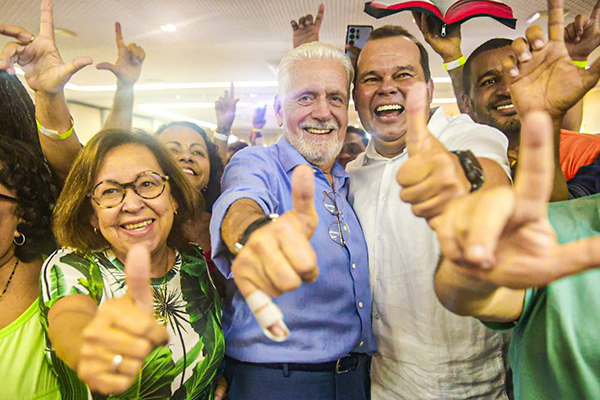 Lídice da Mata, Jaques Wagner e Geraldo Júnior