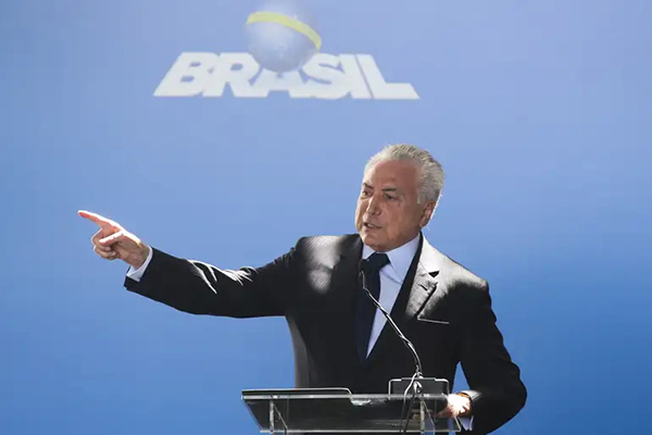 O ex-presidente Michel Temer O ex-presidente Michel Temer