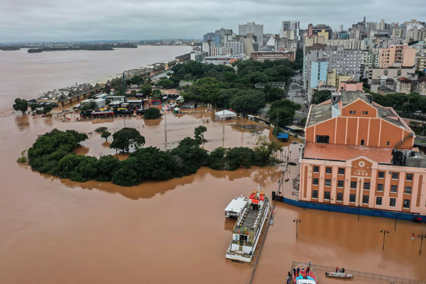 Inundação na cidade de Porto Alegre, no Rio Grande do Sul Inundação na cidade de Porto Alegre, no Rio Grande do Sul