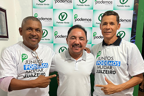 Pré-candidato a prefeito de Juazeiro, deputado Roberto Carlos (PV) recebe apoio do Podemos  