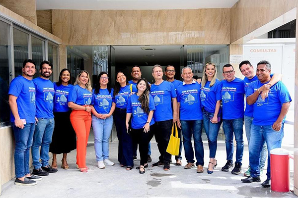 A vice-prefeita Ana Paula Matos com vereadores de Salvador A vice-prefeita Ana Paula Matos com vereadores de Salvador