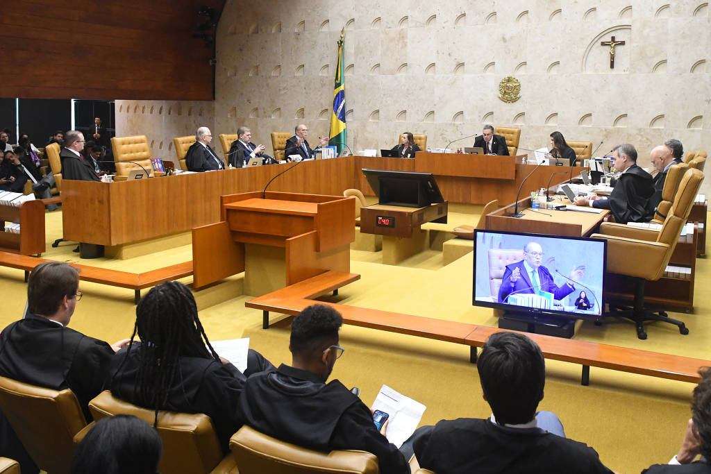 Sessão plenária do Supremo Tribunal Federal 