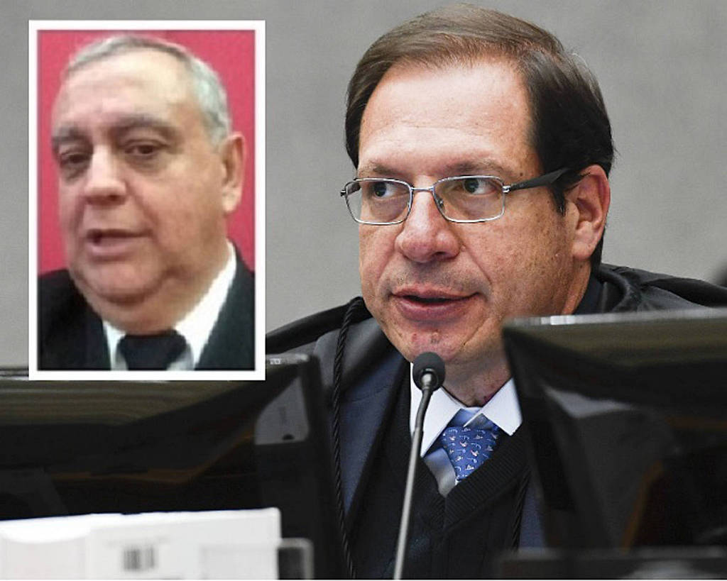 Corregedor nacional de Justiça, ministro Luis Felipe Salomão. No destaque, o juiz Marcelo Holland Neto, que se encontra afastado do Tribunal de Justiça de São Paulo há 32 anos