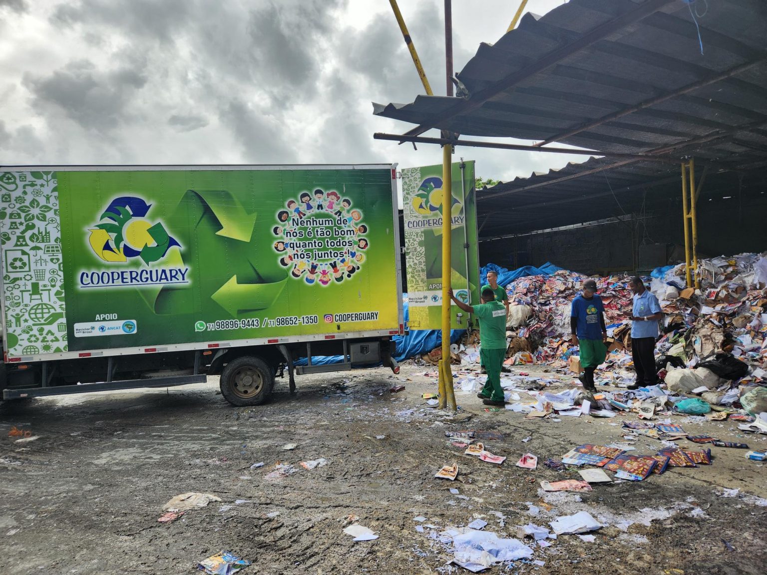 Os documentos serão reciclados em uma cooperativa