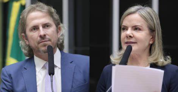 Os deputados pelo PT do Paraná, Zeca Dirceu e Gleisi Hoffmann