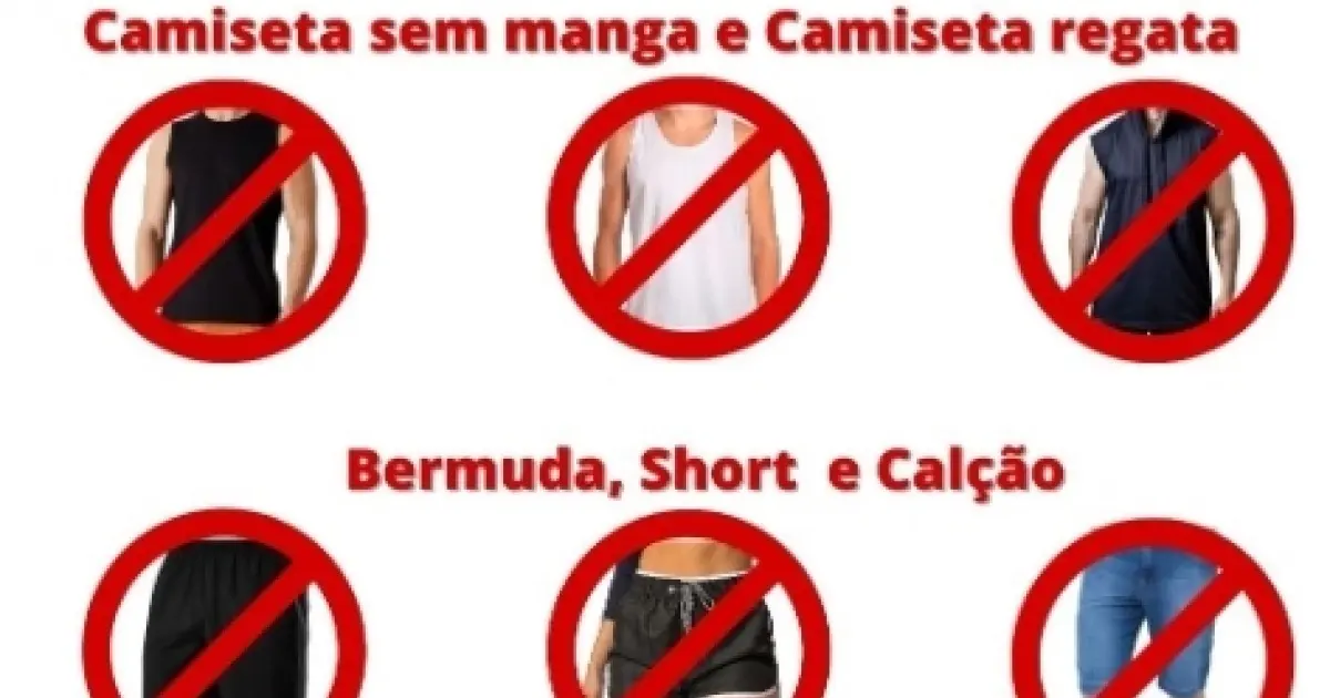 Orientação é motivada pelo aumento de situações envolvendo pessoas com vestimentas incompatíveis 