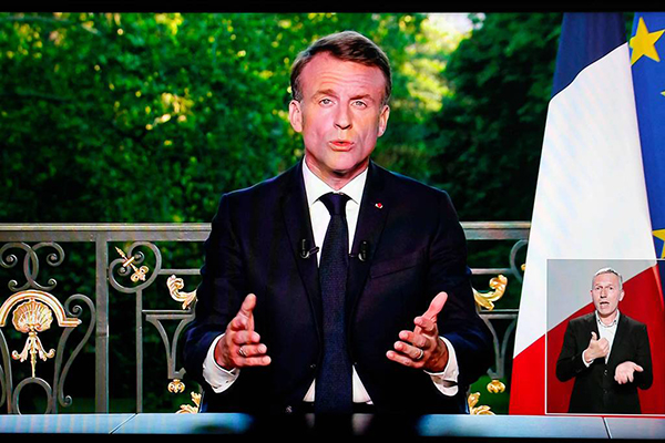 O presidente da França, Emmanuel Macron