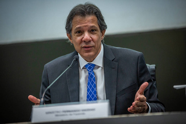 O ministro Fernando Haddad (Fazenda)