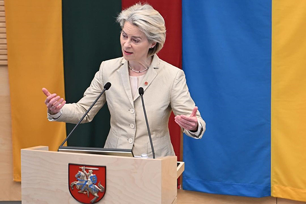 A presidente da Comissão Europeia, Ursula von der Leyen