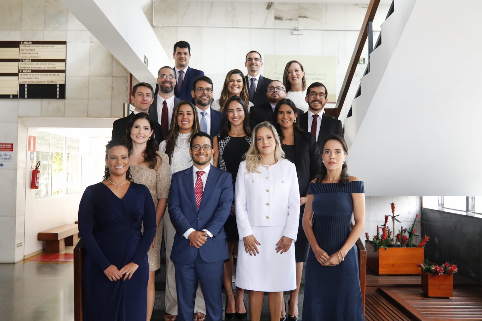 A cerimônia de recepção aconteceu no Tribunal Pleno do TRT-BA