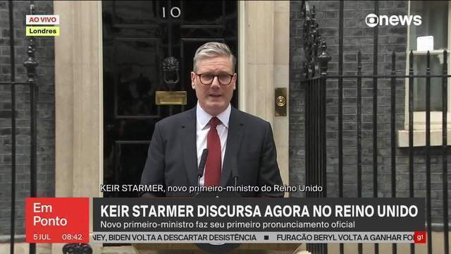 Starmer é oficializado premiê após reunião com rei Charles em Buckingham