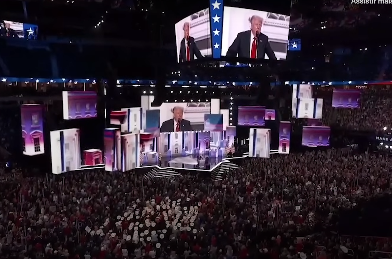 Trump prega unidade e diz ter Deus consigo em convenção pós atentado Trump prega unidade e diz ter Deus consigo em convenção pós atentado