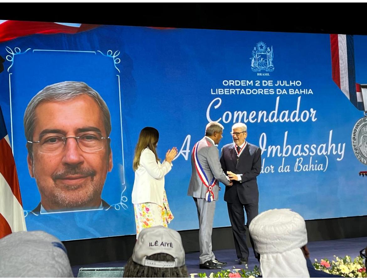Além de Imbassahy, outras 21 personalidades/instituições baianas também foram homenageadas