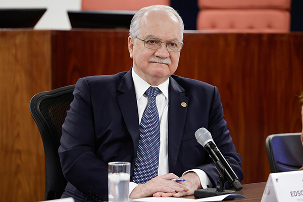 O ministro Edson Fachin, do Supremo Tribunal Federal (STF)