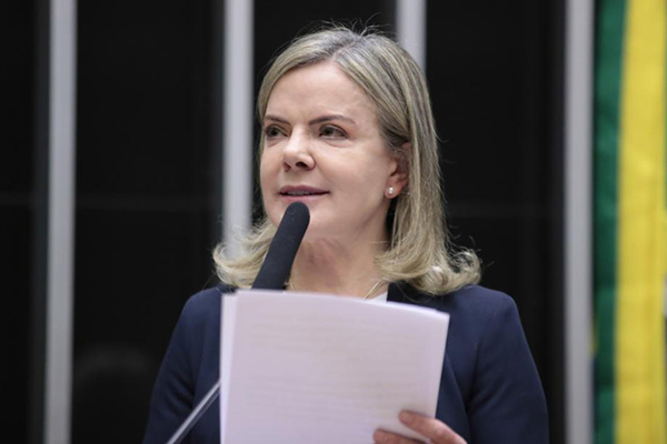 A presidente do PT, deputada federal Gleisi Hoffmann A presidente do PT, deputada federal Gleisi Hoffmann