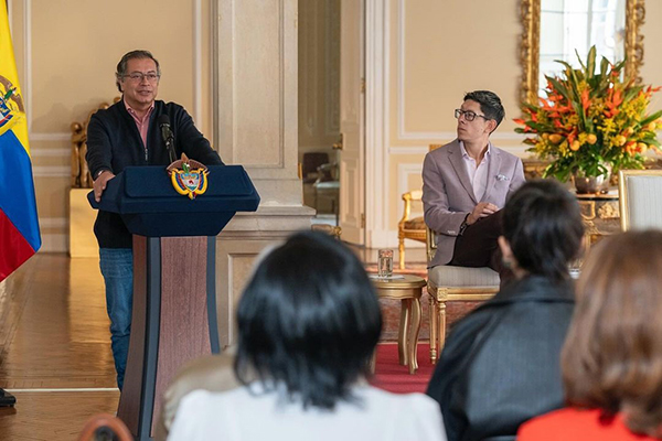 O presidente da Colômbia, Gustavo Petro