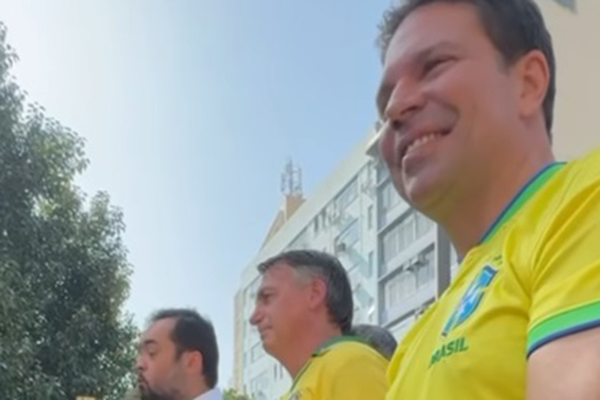 Alexandre Ramagem, pré-candidato à Prefeitura do Rio, participou de ato na capital fluminense acompanhado do ex-presidente Jair Bolsonaro