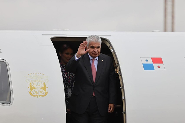 O presidente do Panamá, José Raúl Mulino