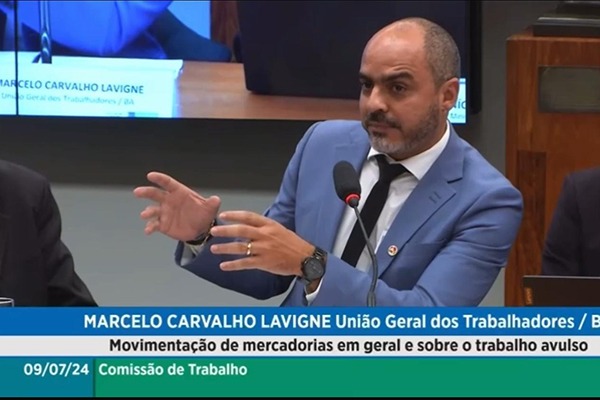 O presidente licenciado da UGT-BA, Marcelo Carvalho O presidente licenciado da UGT-BA, Marcelo Carvalho