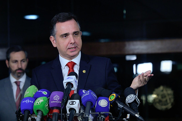 O presidente do Senado, Rodrigo Pacheco (PSD-MG)