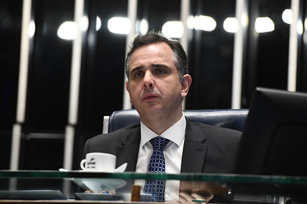 O presidente do Senado, Rodrigo Pacheco (PSD-MG)