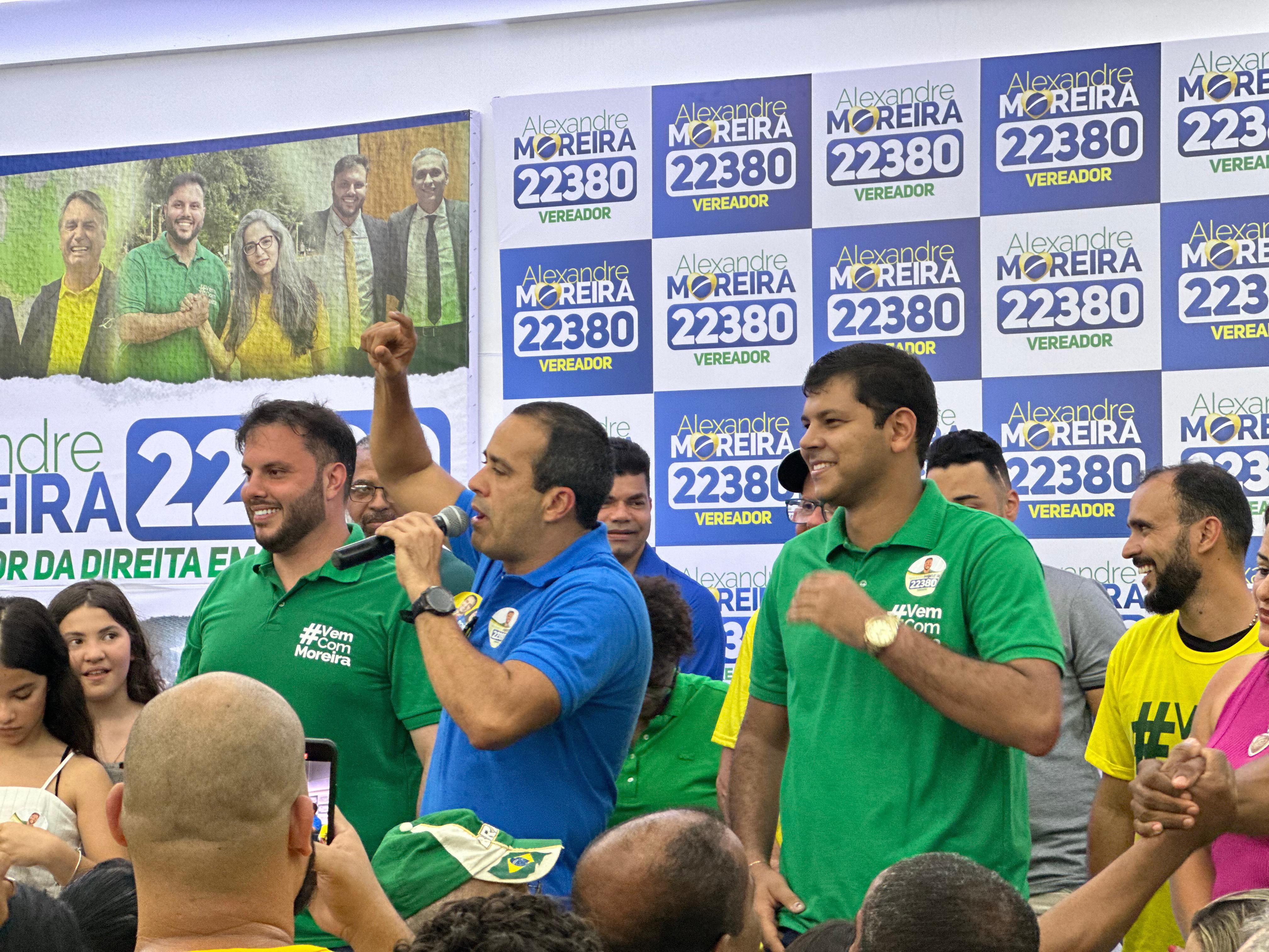 A fala de Bruno ocorreu durante a inauguração do comitê de campanha de Alexandre Moreira