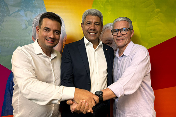 Andrei da Caixa (MDB), Jerônimo Rodrigues (PT) e Tiano (PT)