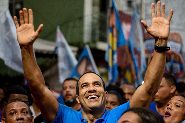O prefeito de Salvador e candidato à reeleição, Bruno Reis (União Brasil)