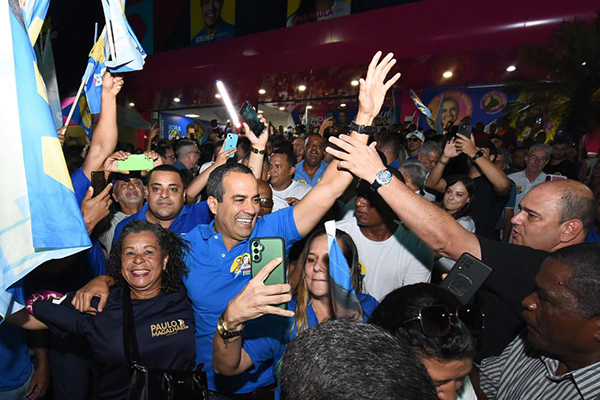 O prefeito de Salvador e candidato à reeleição, Bruno Reis (União Brasil)