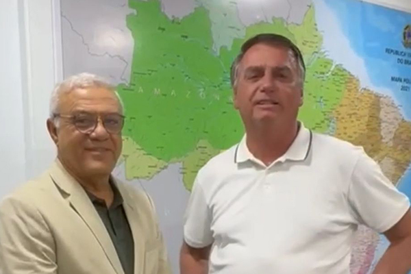 Chico França e Jair Bolsonaro