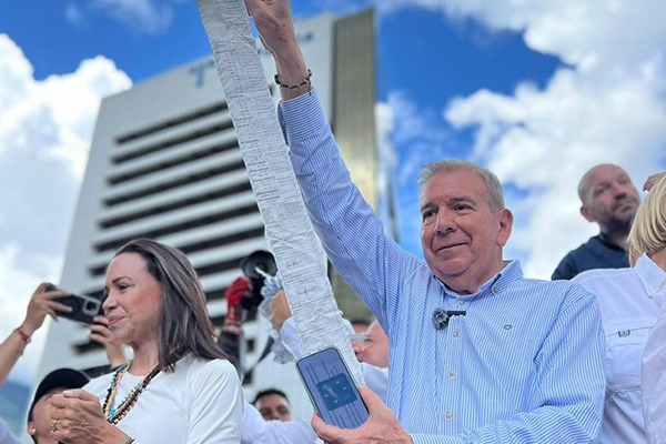 O líder opositor venezuelano Edmundo González