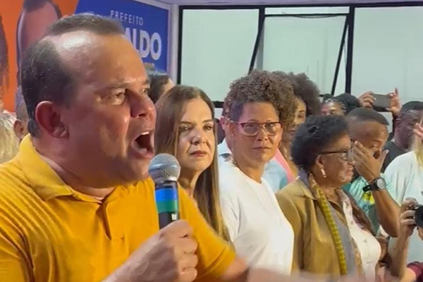 Candidato do MDB à Prefeitura de Salvador, o vice-governador Geraldo Júnior