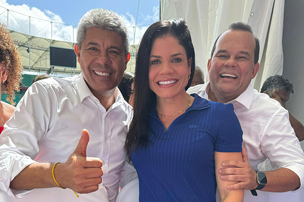 Jerônimo Rodrigues, Larissa Moraes e Geraldo Jr.