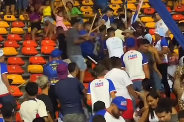 Apoiadores de candidatos rivais trocam socos e pauladas durante convenção do MDB em Belém