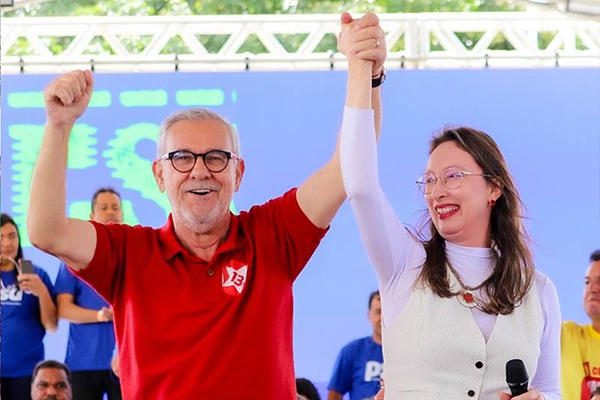 Waldenor Pereira e Luciana Silva