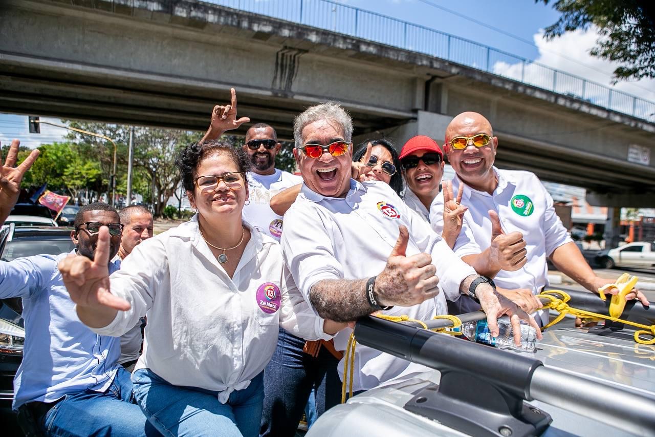 Candidato percorreu 25 localidades e disse que tem apoio de Lula e Jerônimo para tornar cidade referência nacional em mobilidade urbana