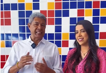 Jerônimo Rodrigues pede voto para Dra. Thaynara em Cansanção Jerônimo Rodrigues pede voto para Dra. Thaynara em Cansanção