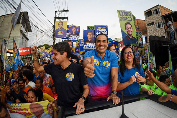 Prefeito Bruno Reis venceria em primeiro turno disparado se eleições fossem hoje Prefeito Bruno Reis venceria em primeiro turno disparado se eleições fossem hoje