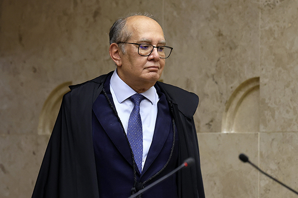 O ministro Gilmar Mendes, decano do STF