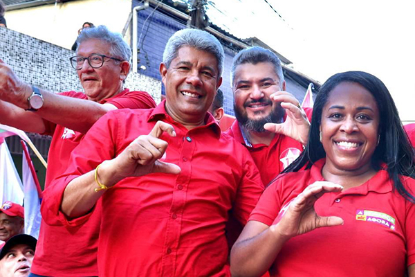 Luiz Caetano, Jerônimo Rodrigues, Júnior Muniz e Pastora Déa Santos