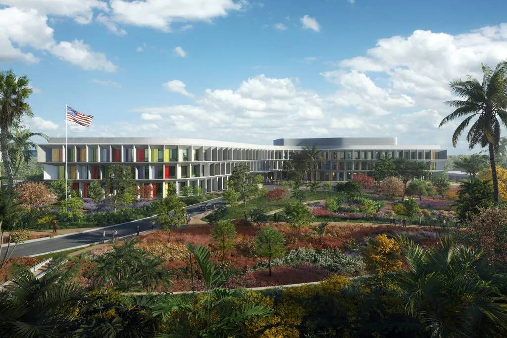 Projeto da nova embaixada dos Estados Unidos em Brasília