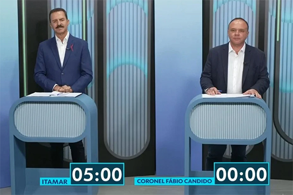 Itamar Borges (MDB) e Fabio Candido (PL), candidatos a prefeito de São José do Rio Preto (SP)