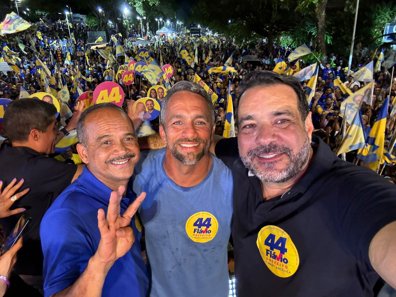Elinaldo Araújo, Flávio Matos e Alan Sanches