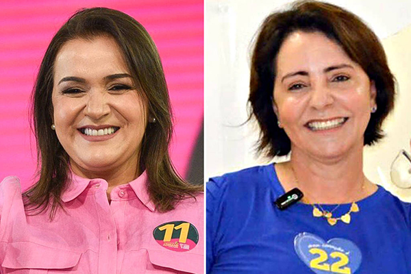 Adriane Lopes (PP), prefeita reeleita de Campo Grande, e Emília Corrêa (PL), prefeita eleita de Aracaju (SE) Adriane Lopes (PP), prefeita reeleita de Campo Grande, e Emília Corrêa (PL), prefeita eleita de Aracaju (SE)