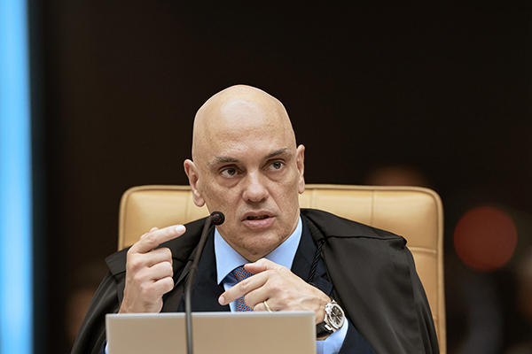 O ministro Alexandre de Moraes, do STF (Supremo Tribunal Federal)