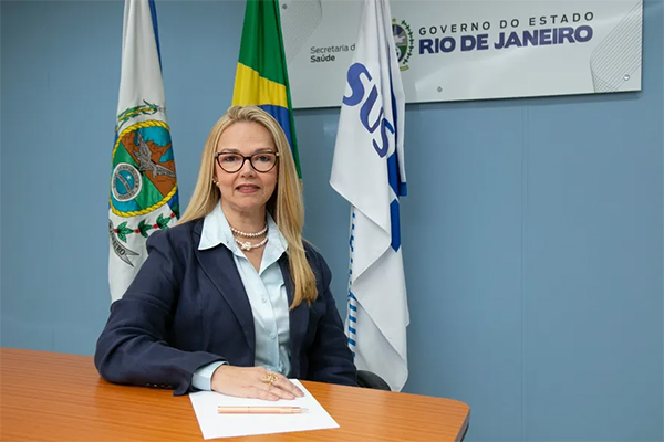 A secretária de Estado da Saúde do Rio de Janeiro, Claudia Mello A secretária de Estado da Saúde do Rio de Janeiro, Claudia Mello